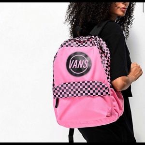 Hot pink Vans checkerboard backpack.Used two times